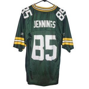 Green Bay Packers Greg Jennings 85 NFL Reebok Men's Small Green Jersey